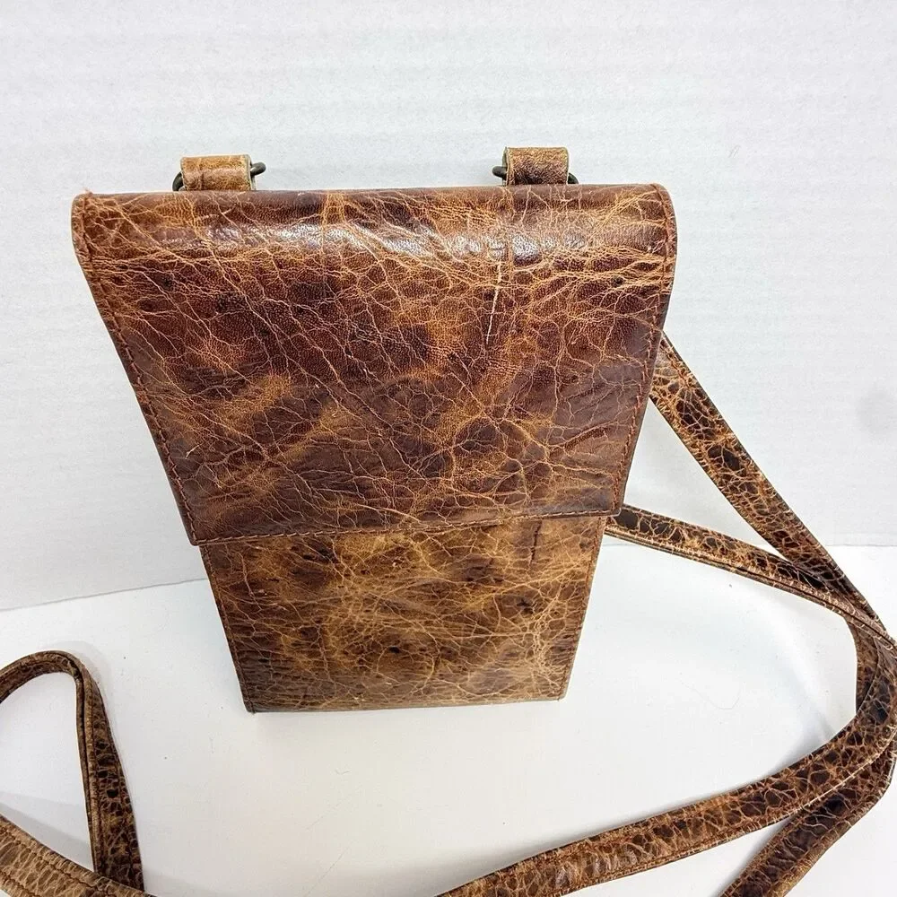 Vintage Rolf’s Wilderness Collection Distressed Cowhide Macro Organizer Bag